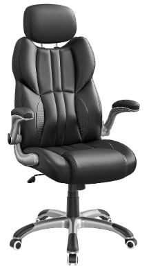 big and tall office chair with flip up arms