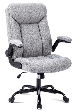 high back office chair with flip up arms