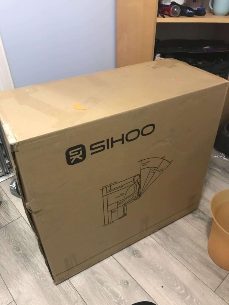 view of our purchase sihoo under 200 office chair our unboxing and testing experience