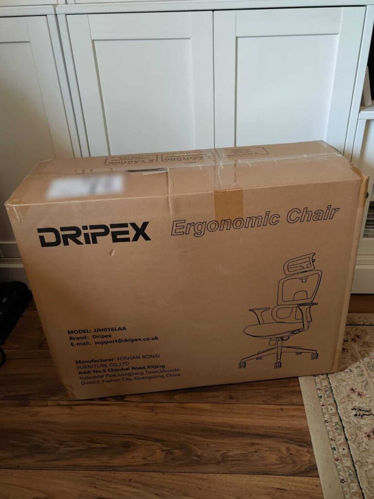 view of our purchase dripex ergonomic office chair for tall person our unboxing and testing experience 