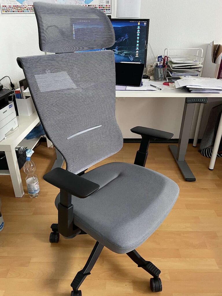 view of our purchase ergonomic mesh 24 hours bs8 office chair our unboxing and testing experience