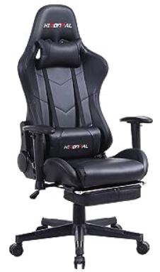 fully reclining office chair with footrest