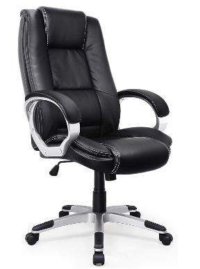 leather wm heart high back office chair under £100