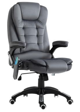 lumbar focused extra padded heat and massage office chair