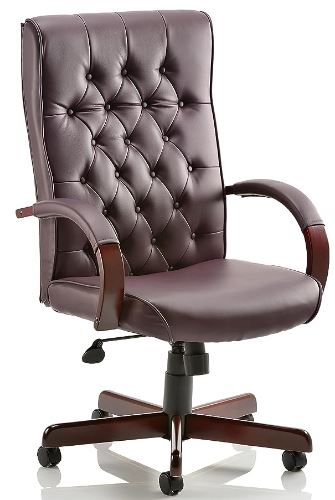 vintage real leather luxury executive office chair