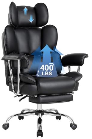 440lbs 200kg heavy duty chair with footrest