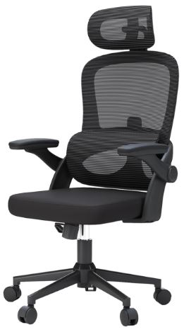 ergonomic office chair with flip up arms uk with lumbar support