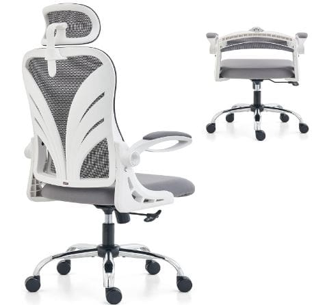 folding office chair with back support uk