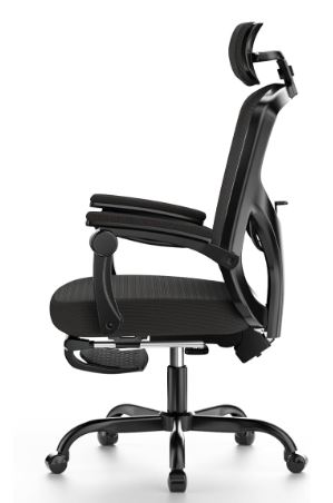 mesh ergonomics desk chair with footrest