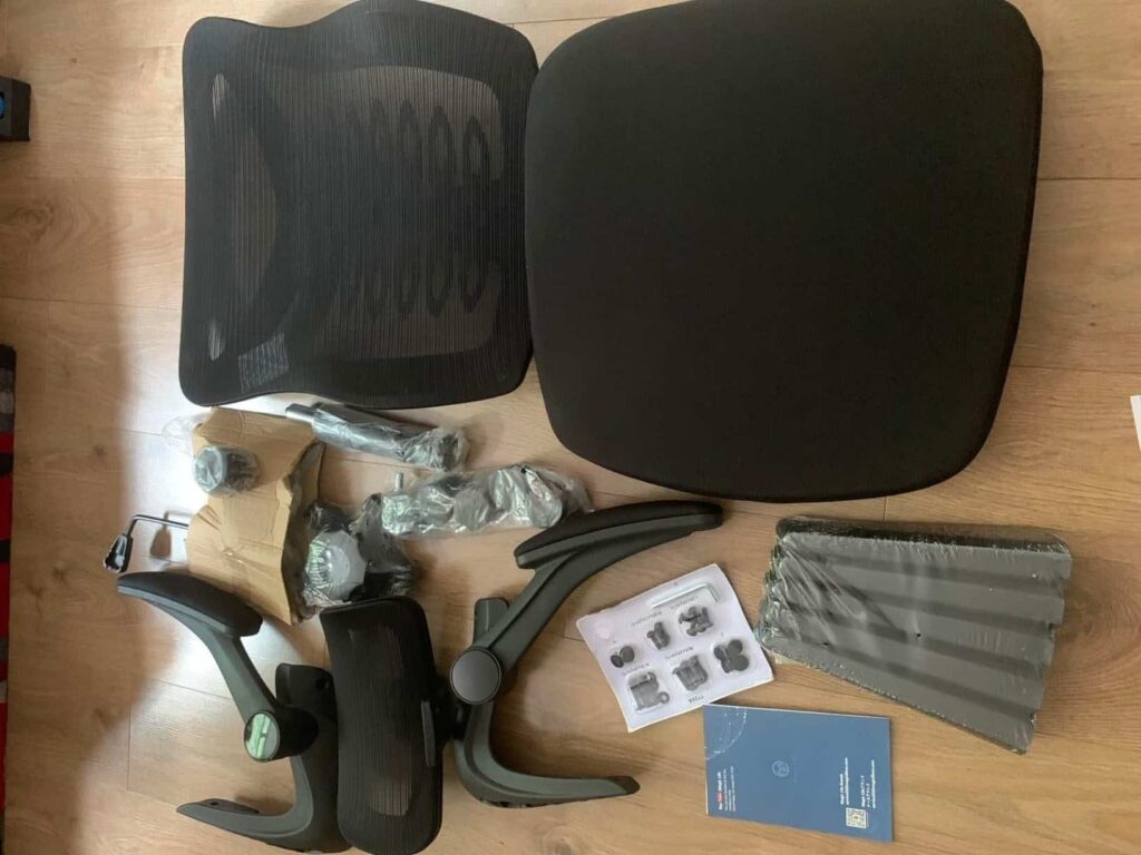 view of testing assembly parts of magic life best mesh office chair under £100 by our experts
