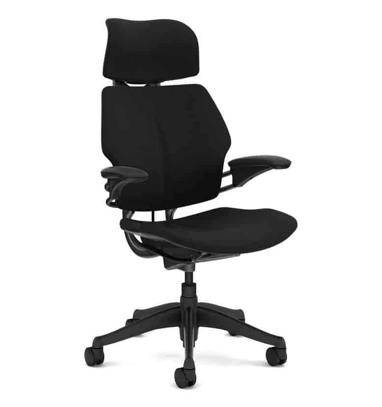 humanscale freedom headrest office chair for neck and shoulder pain uk