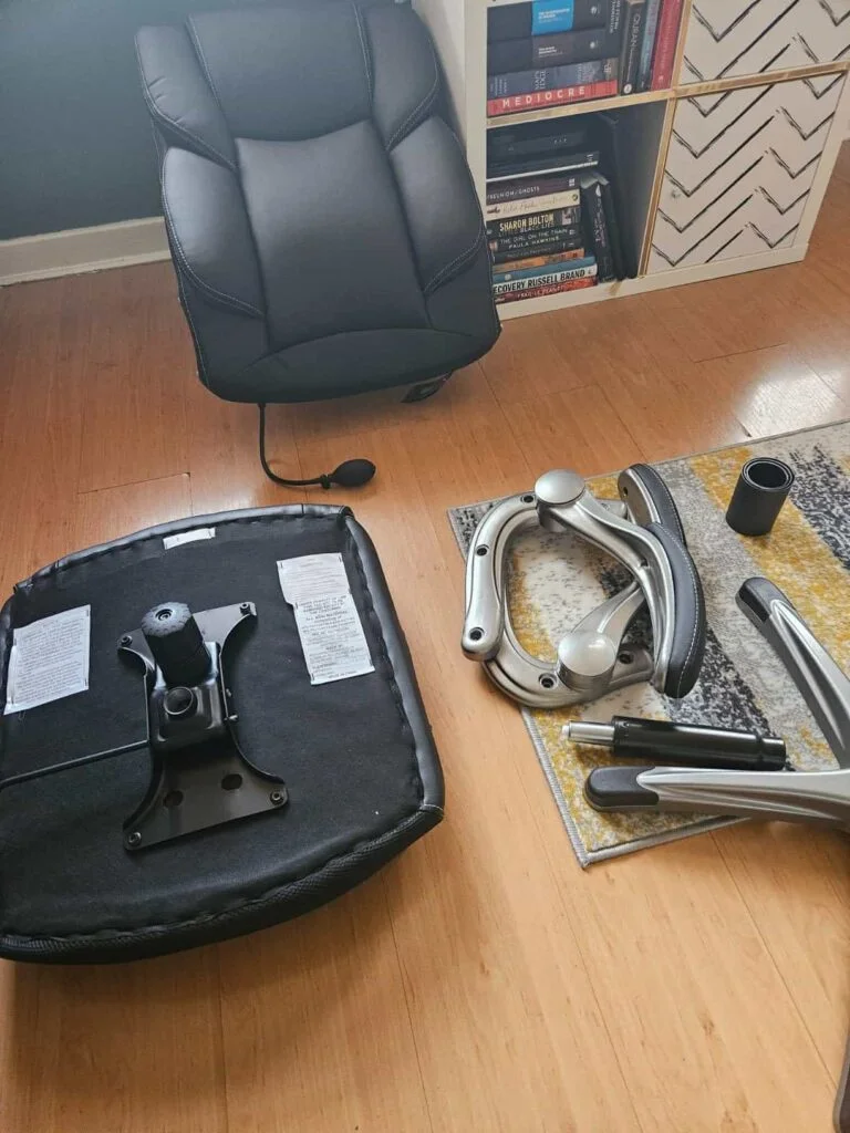 our own purchase testing view of colamy executive leather office chair uk our unboxing package arrival home office for several weeks to months