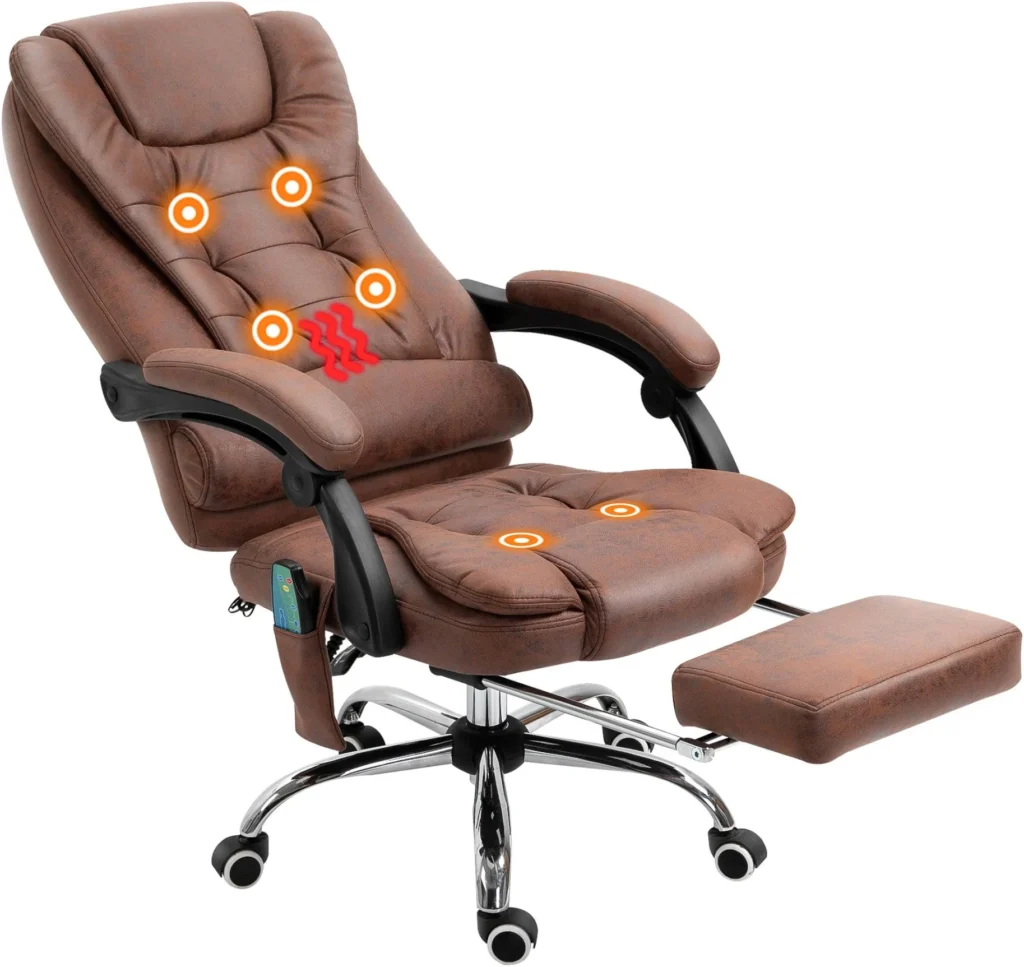vinsetto heated massage office chair uk